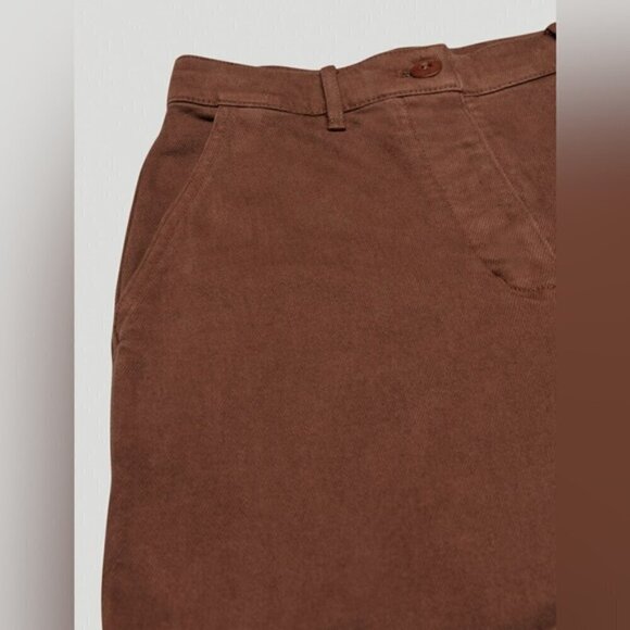 Aritzia Wilfred Free Modern high rise Cargo Pant in Gd Cognac size 4 - Picture 8 of 15